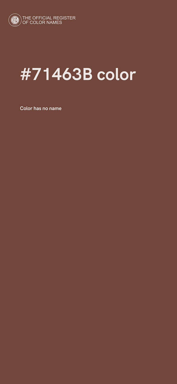 #71463B color image