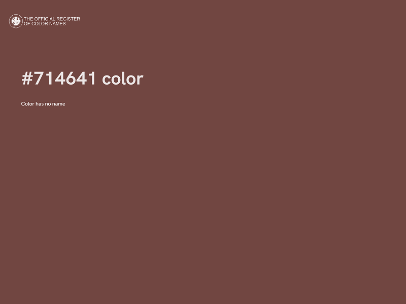 #714641 color image