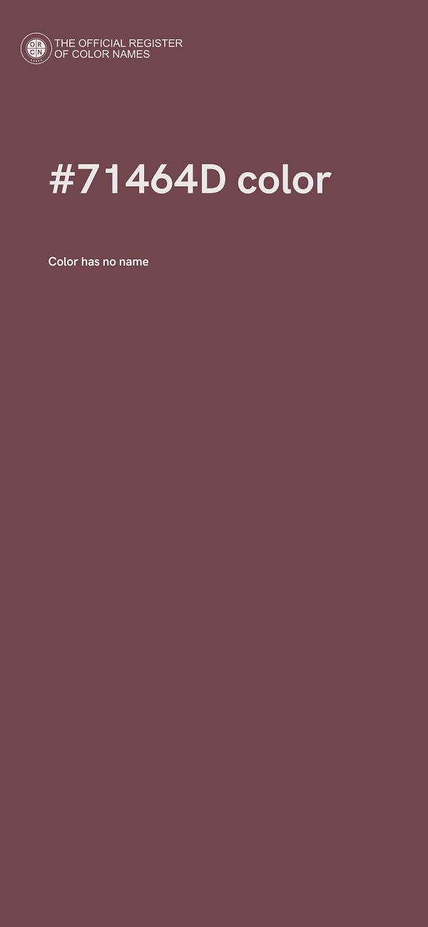 #71464D color image