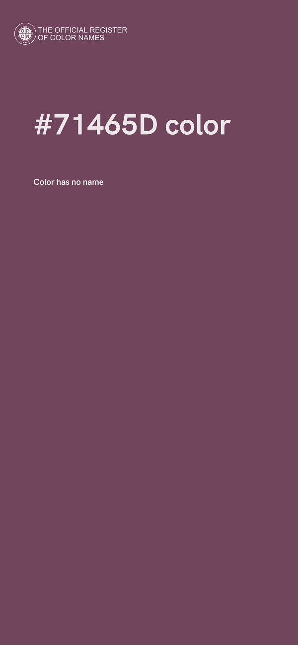 #71465D color image