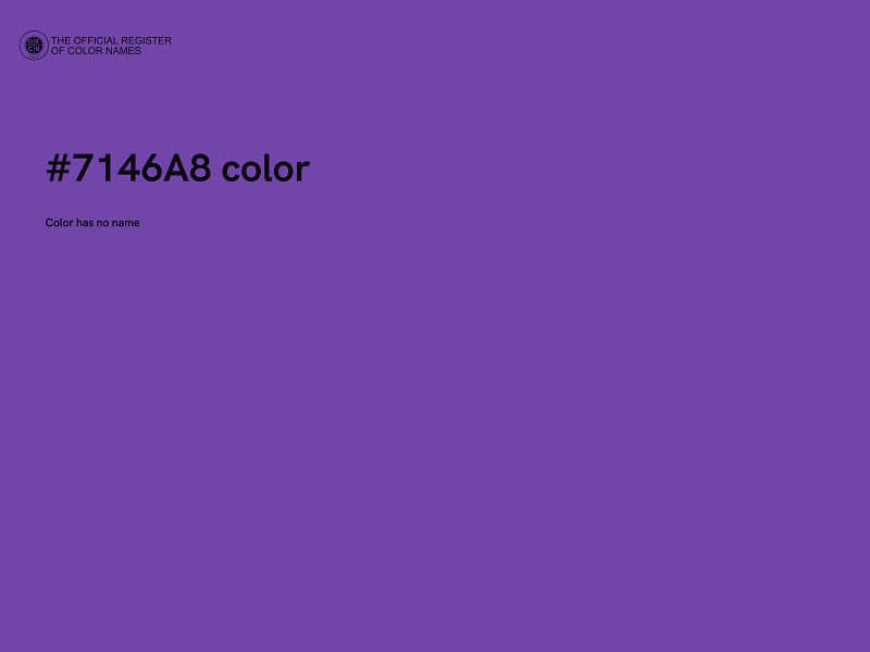 #7146A8 color image