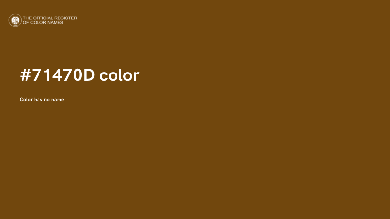 #71470D color image