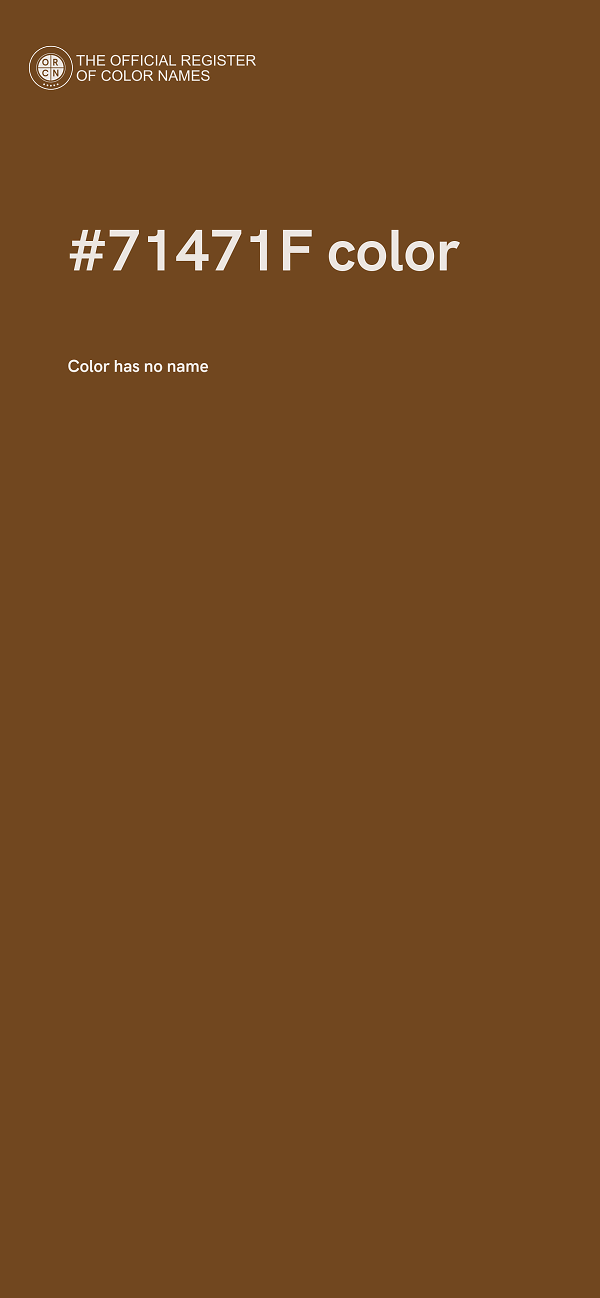 #71471F color image