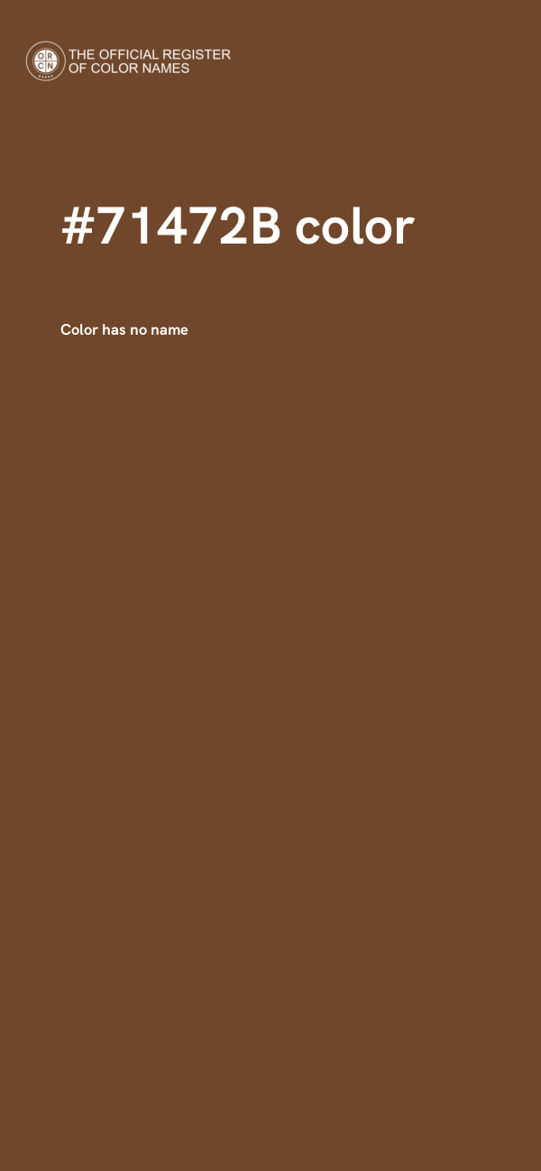 #71472B color image