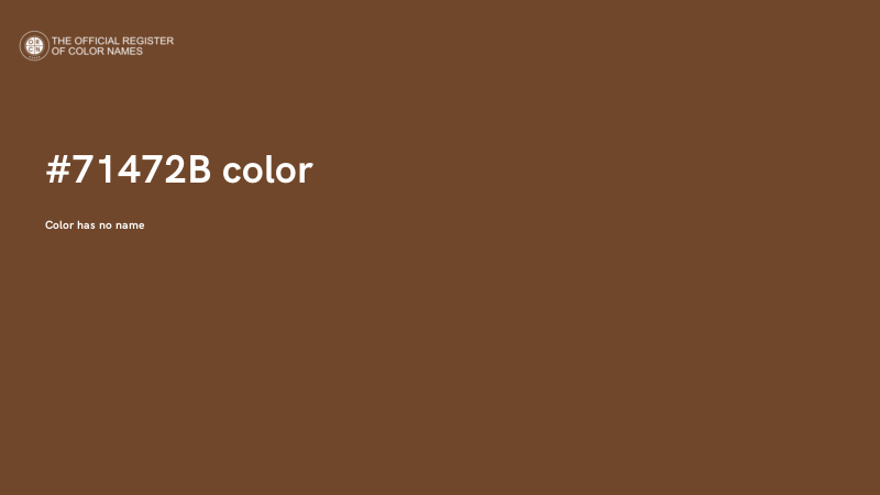 #71472B color image