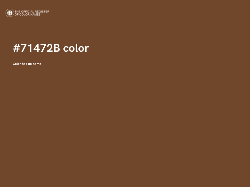 #71472B color image