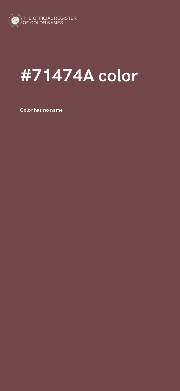 #71474A color image