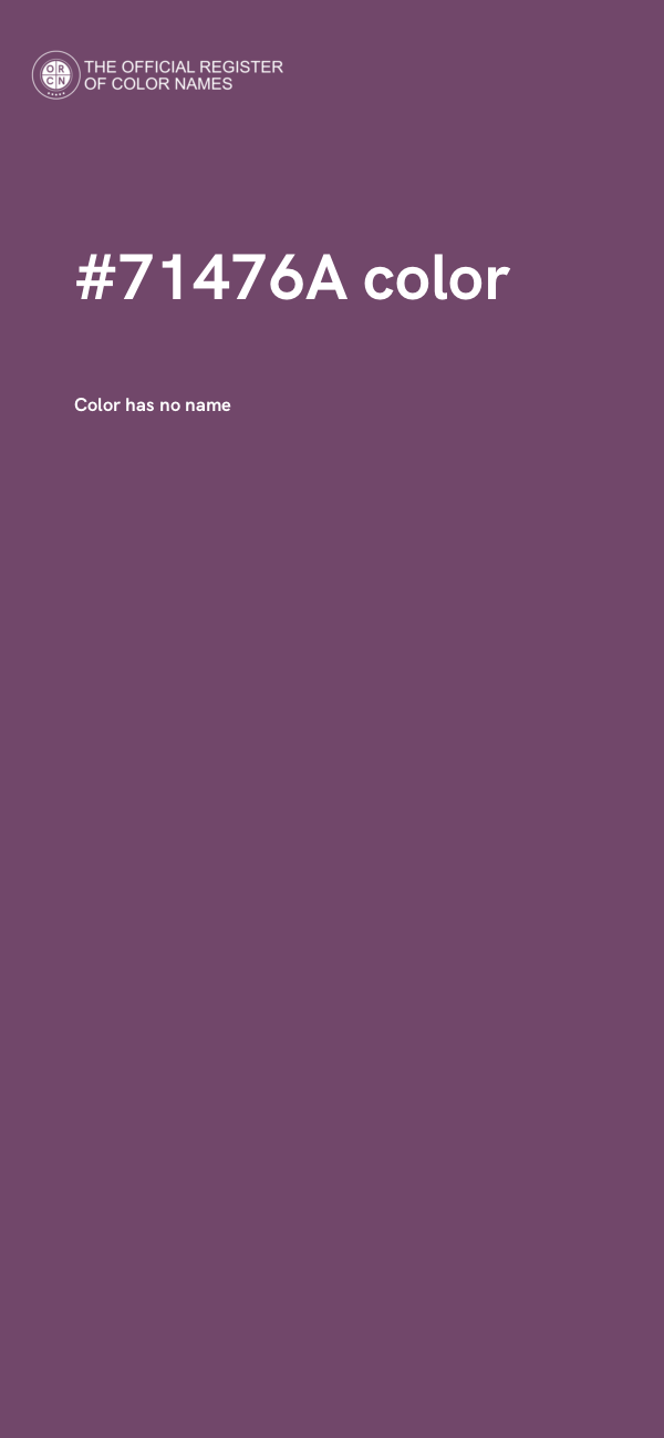 #71476A color image