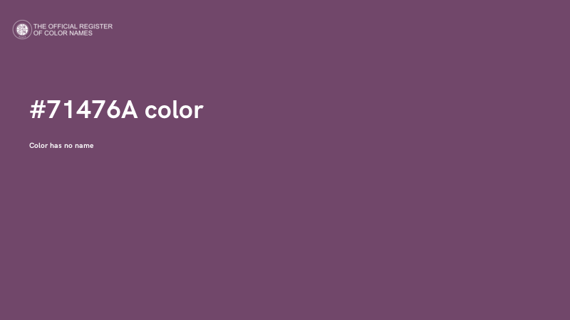 #71476A color image