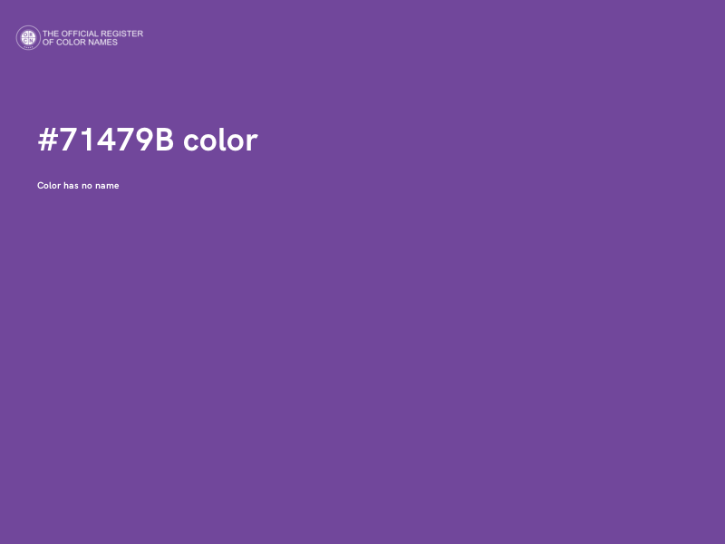 #71479B color image