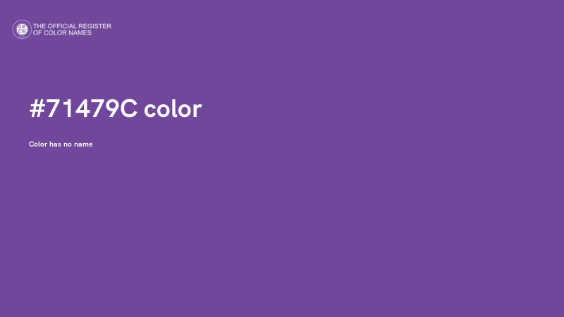 #71479C color image