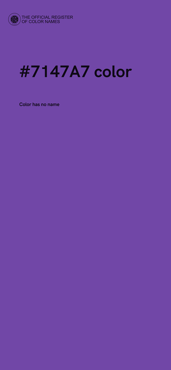 #7147A7 color image