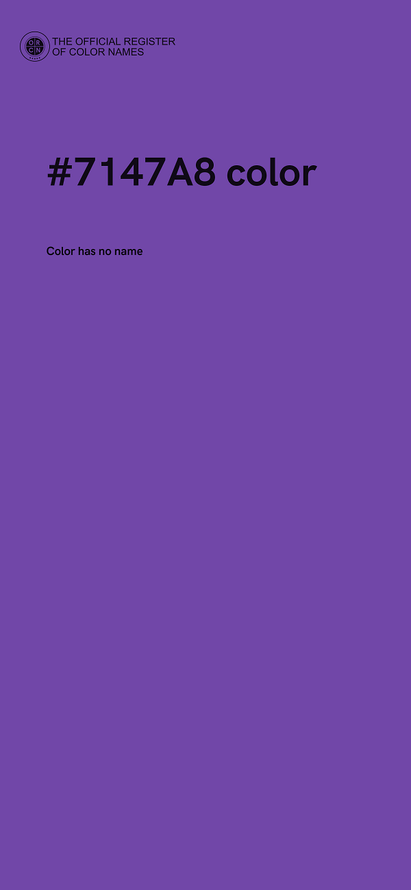 #7147A8 color image