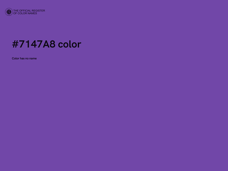 #7147A8 color image