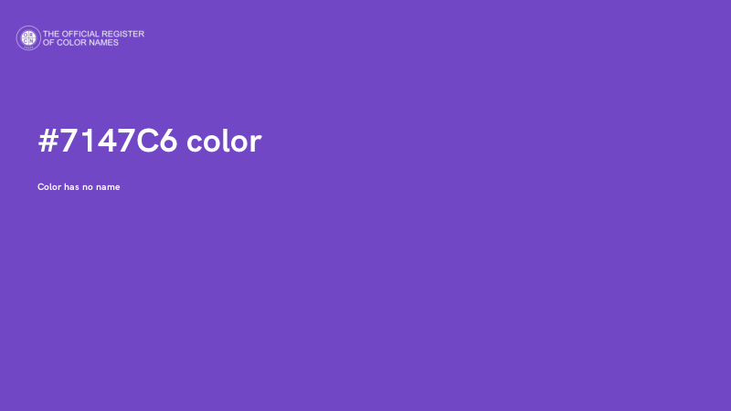#7147C6 color image