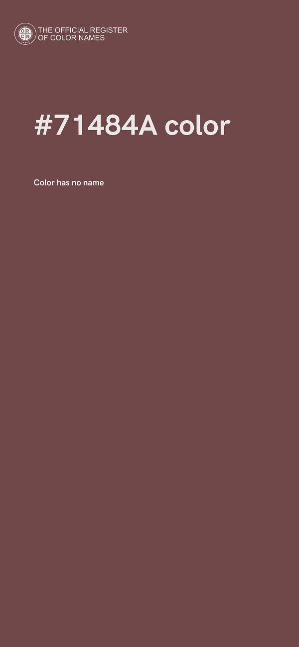 #71484A color image