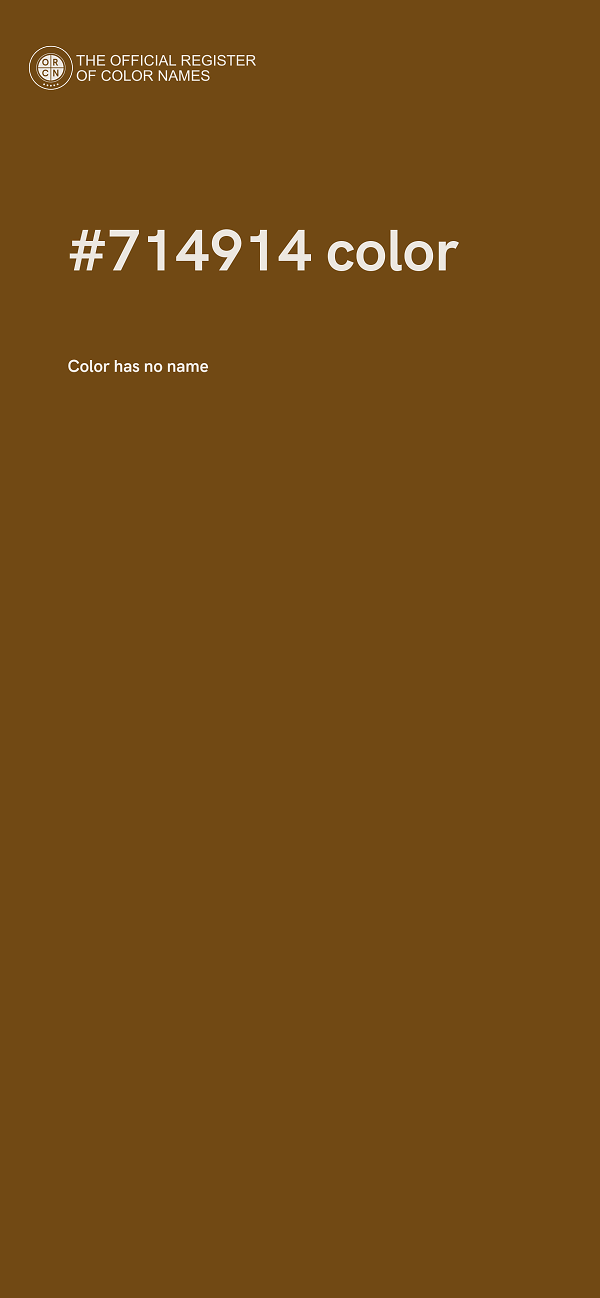#714914 color image