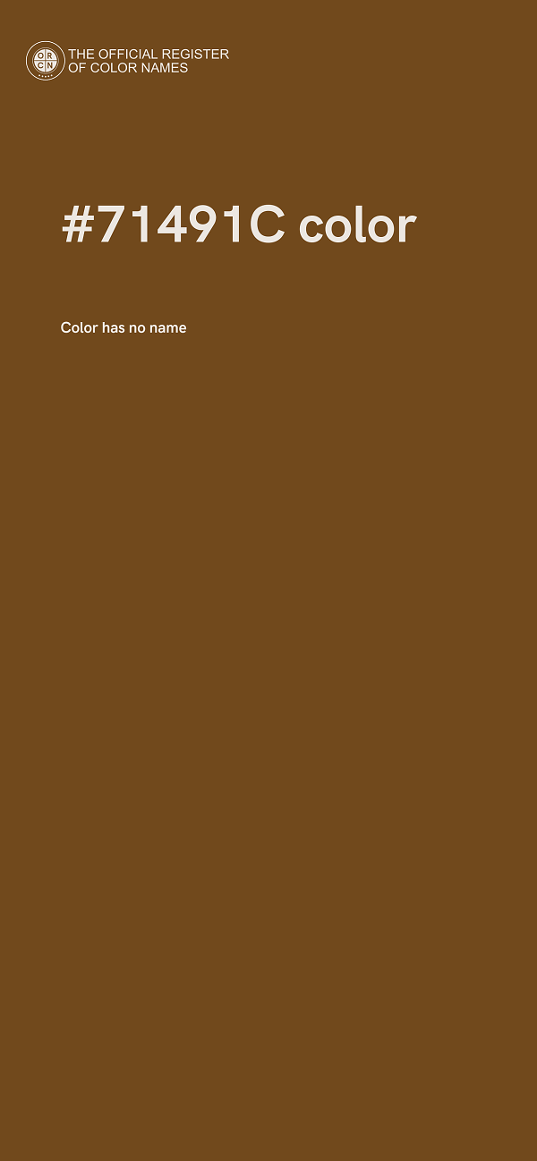 #71491C color image