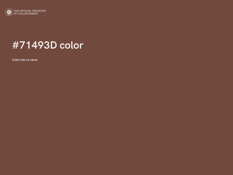 #71493D color image