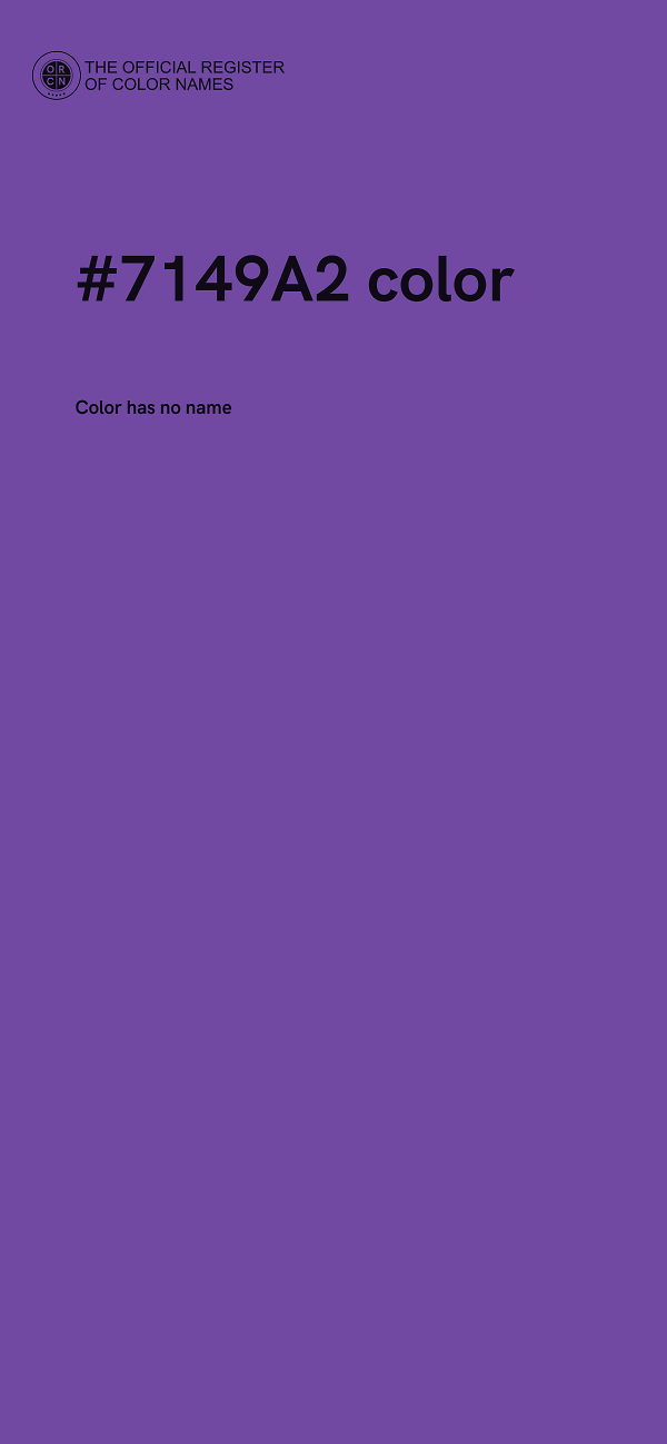 #7149A2 color image