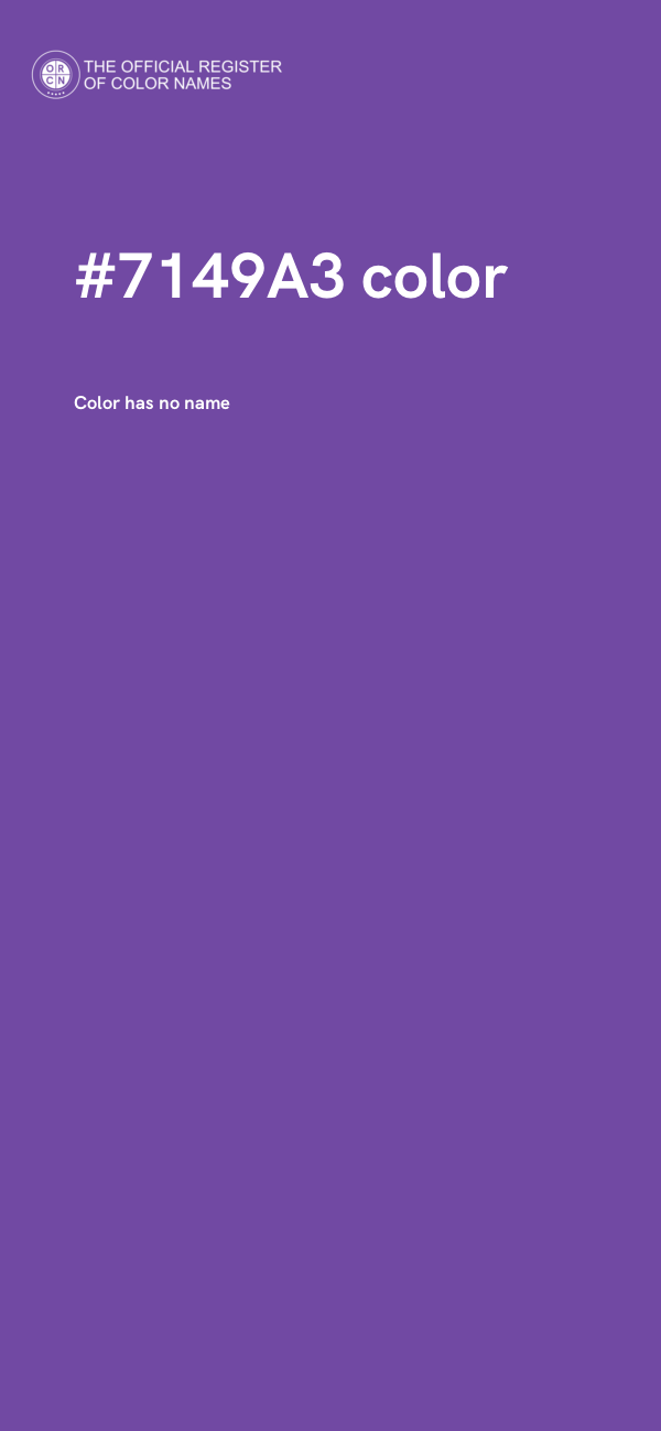 #7149A3 color image