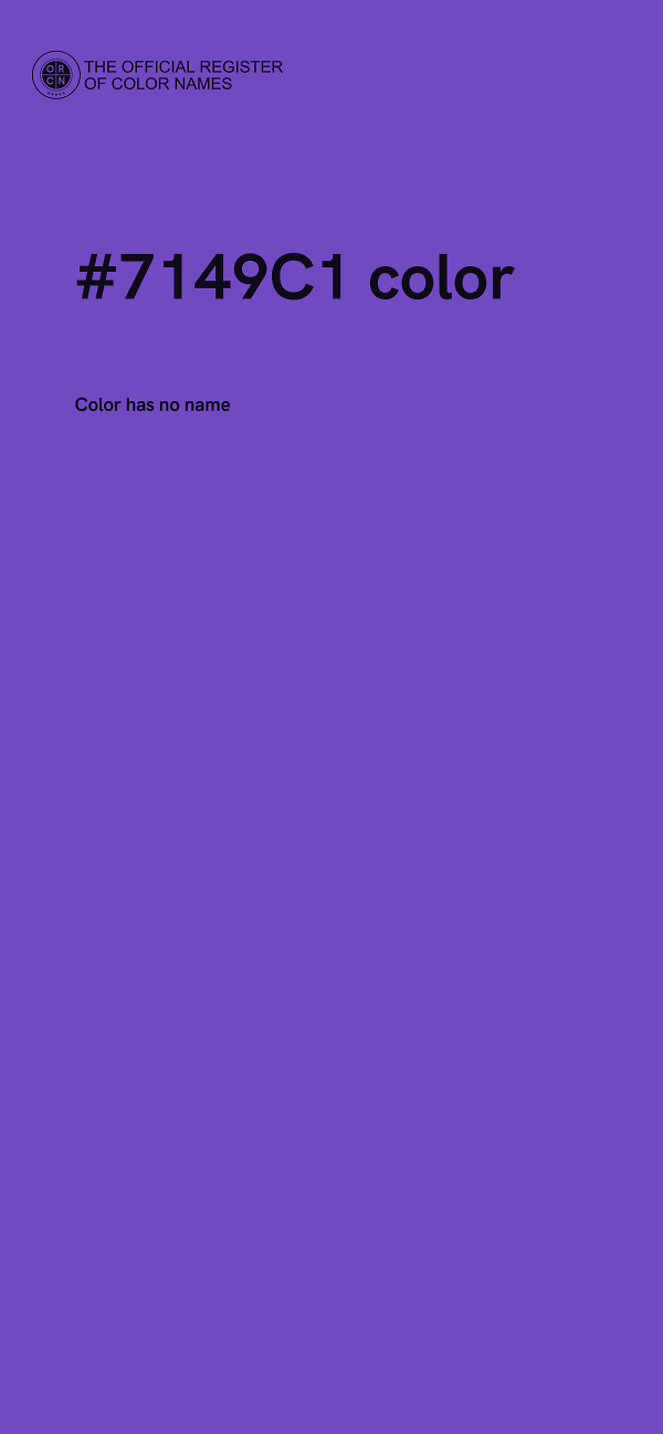 #7149C1 color image
