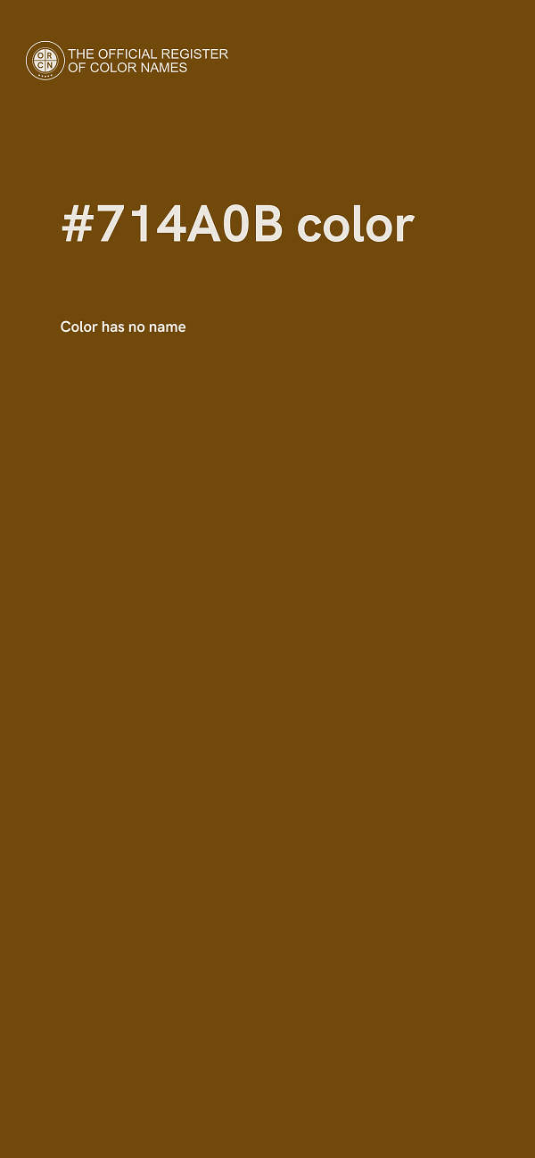 #714A0B color image