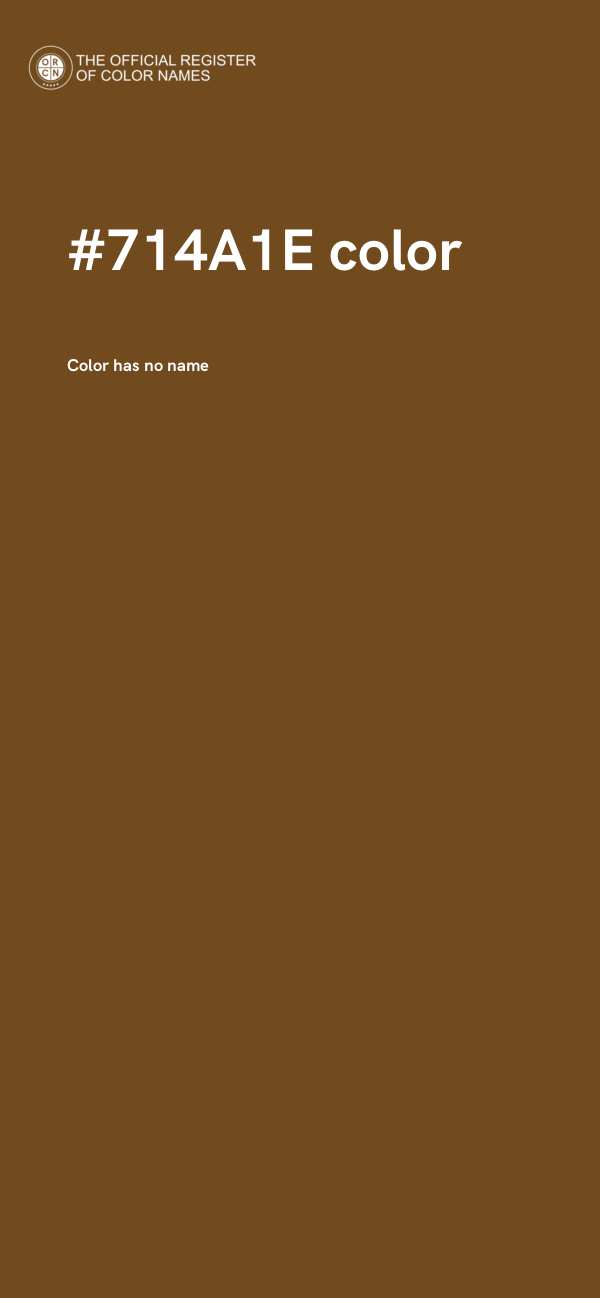 #714A1E color image