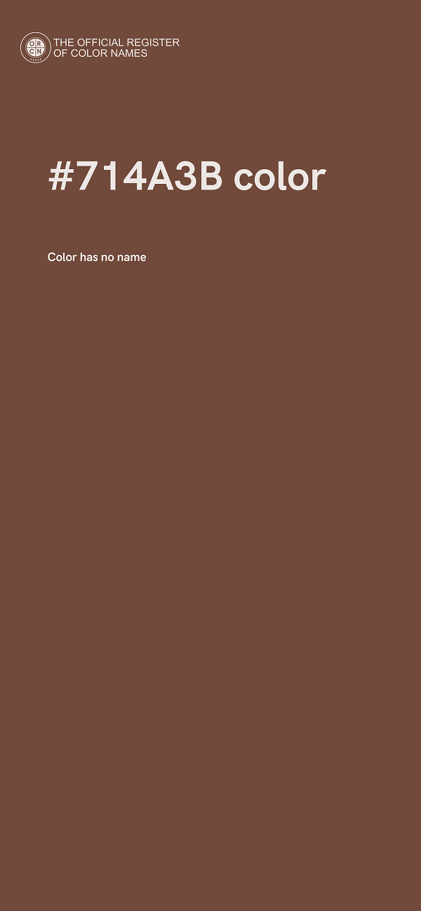 #714A3B color image