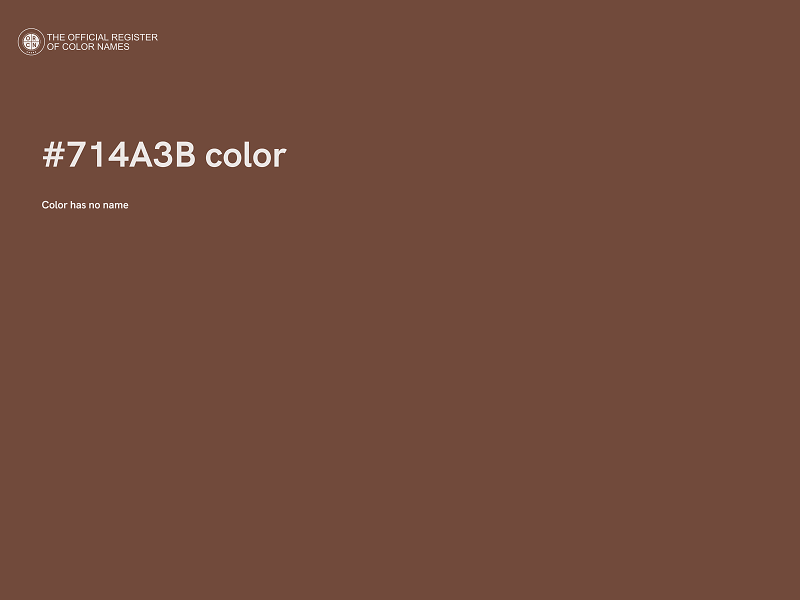#714A3B color image