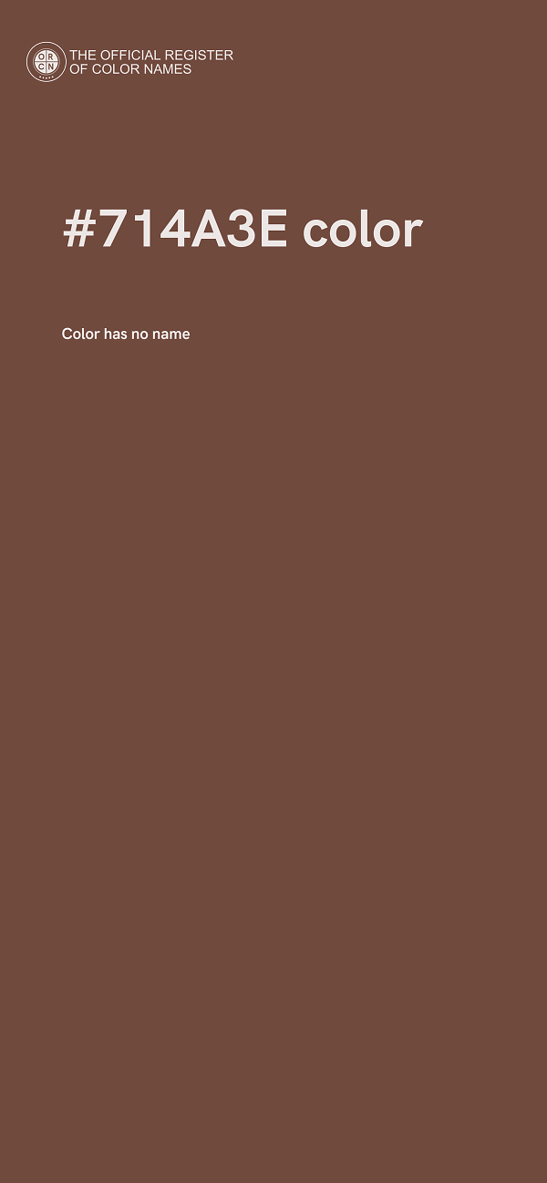 #714A3E color image