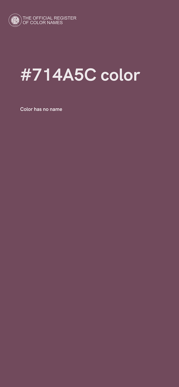 #714A5C color image