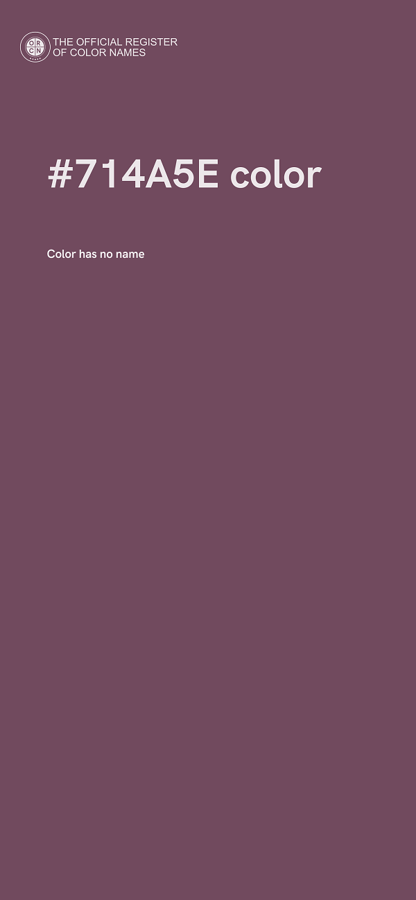 #714A5E color image
