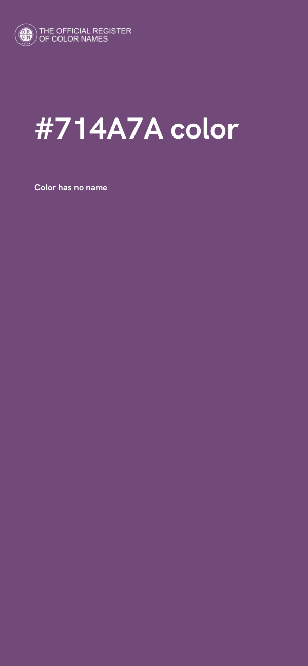 #714A7A color image