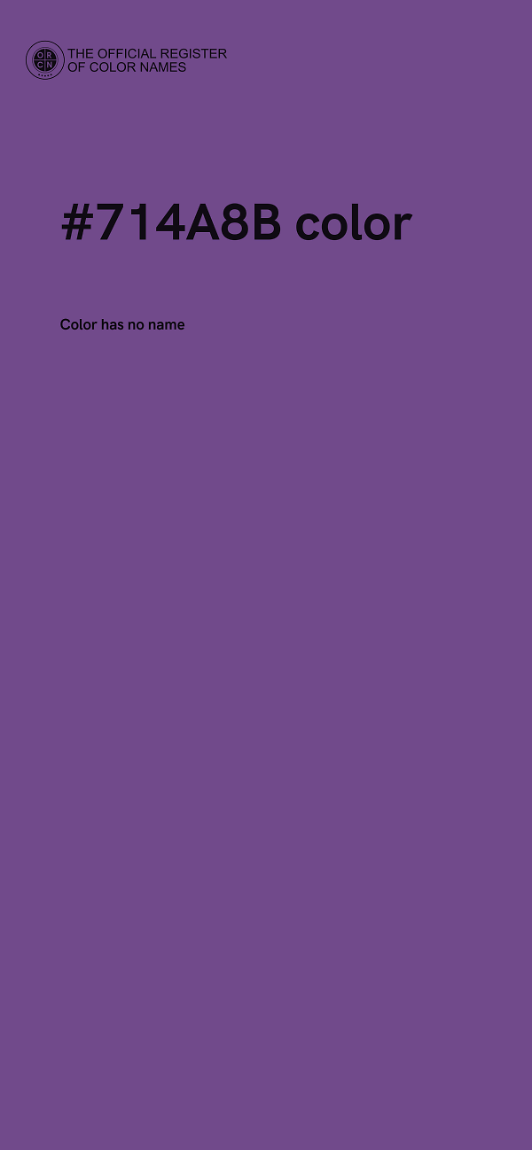 #714A8B color image
