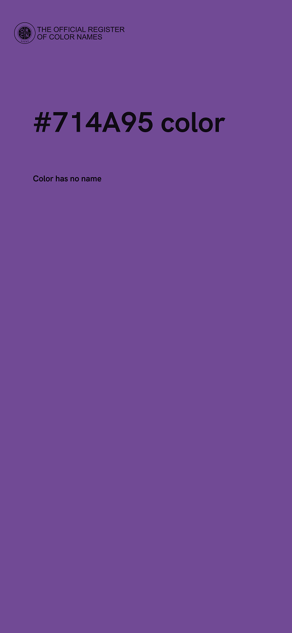 #714A95 color image
