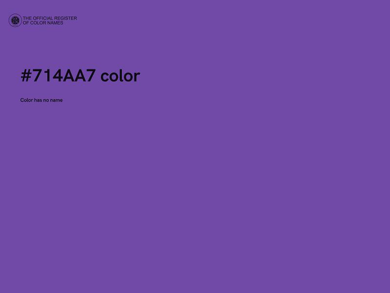 #714AA7 color image