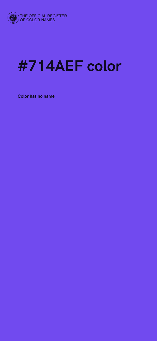 #714AEF color image