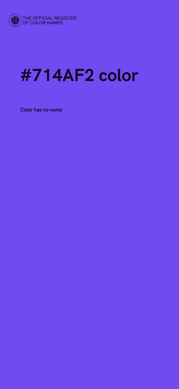 #714AF2 color image