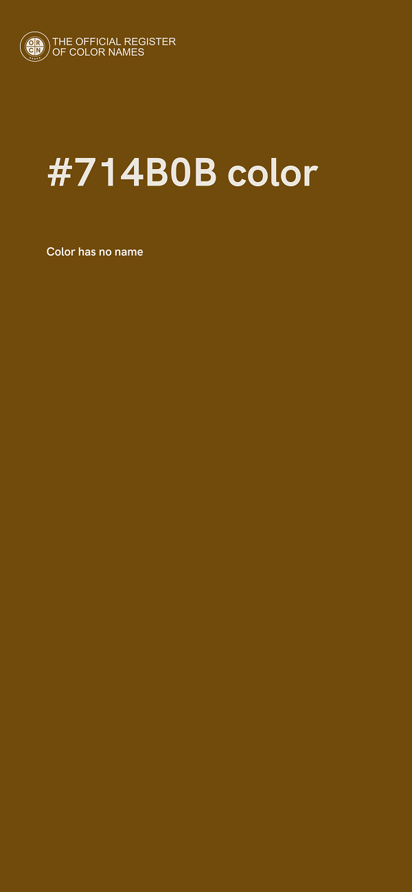 #714B0B color image