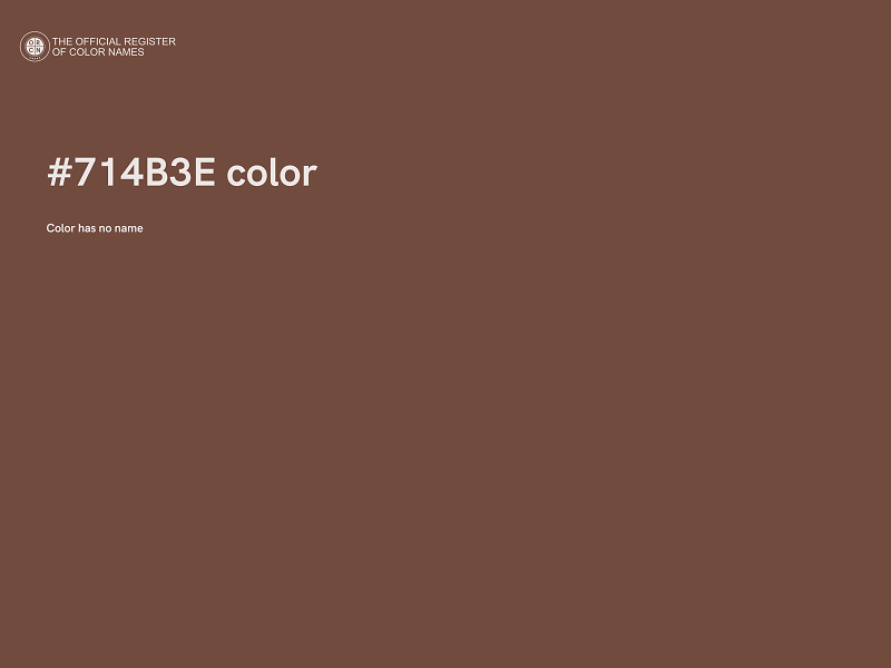 #714B3E color image