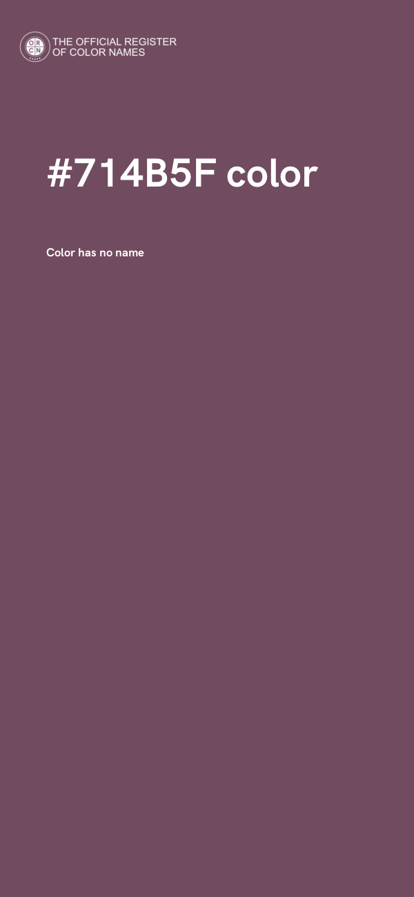 #714B5F color image