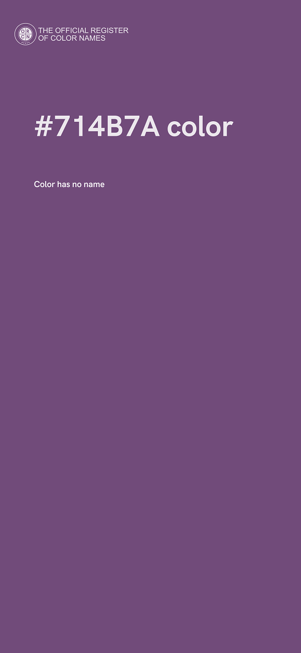 #714B7A color image