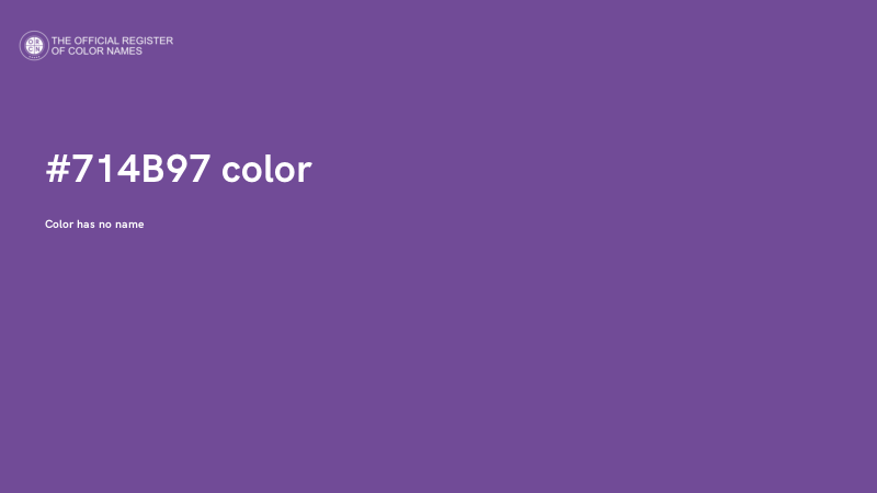 #714B97 color image