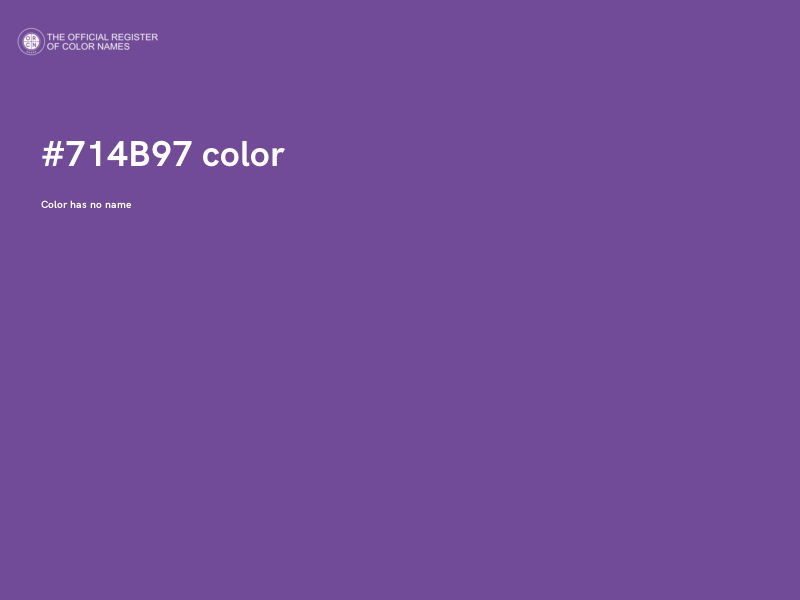 #714B97 color image