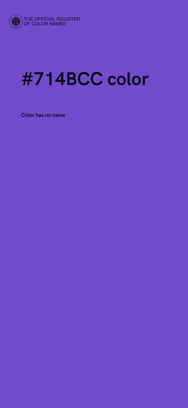 #714BCC color image