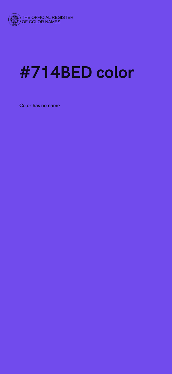 #714BED color image