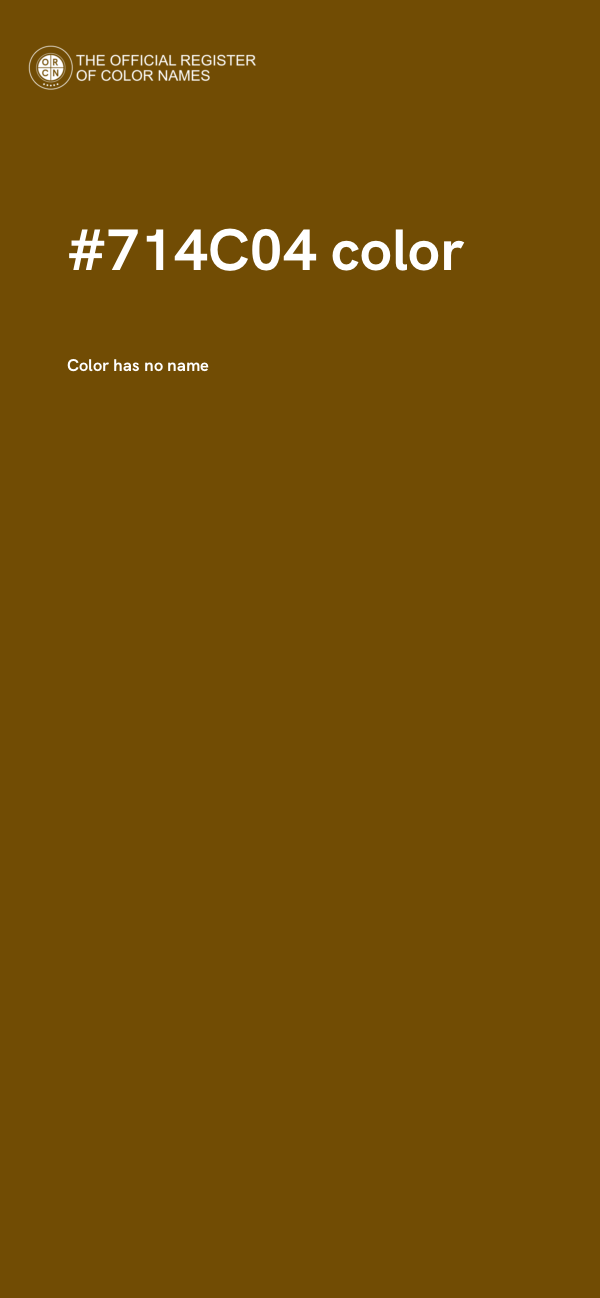 #714C04 color image