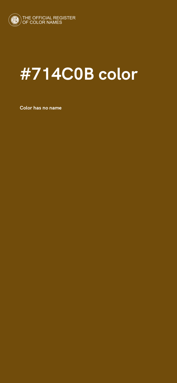 #714C0B color image