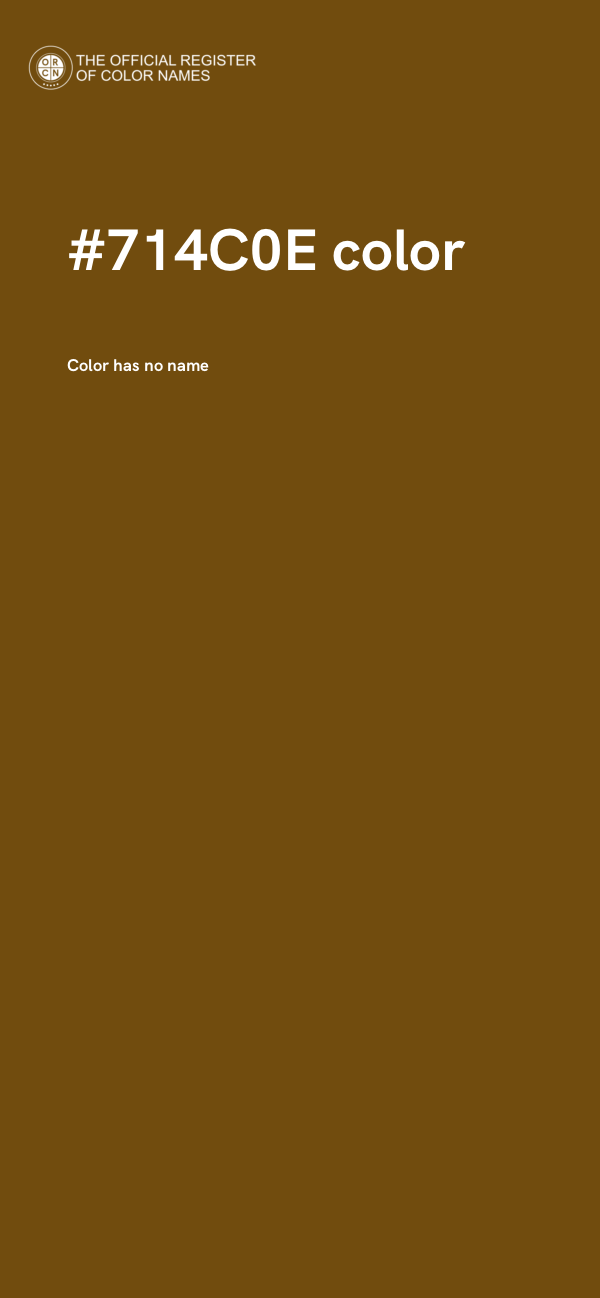 #714C0E color image